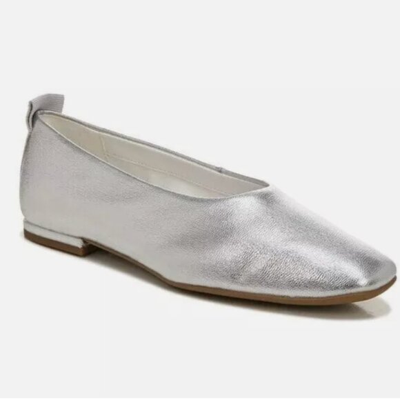 NEW Franco Sarto Women's Vana Snip Toe Ballet Flats Color:Silver SZ-9 - Picture 5 of 7